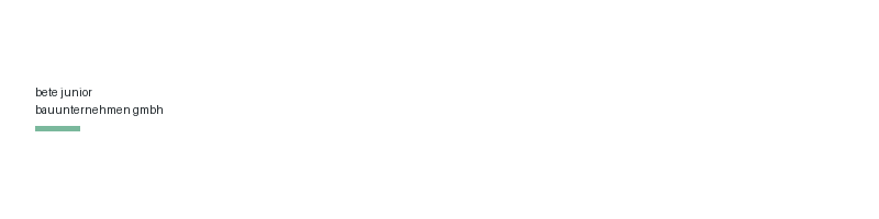 bete junior bauunternehmen gmbh logo
